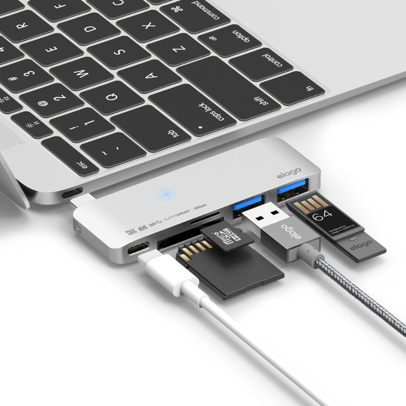 엘라고 USB-C HUB 맥북허브 Type C(2색상)